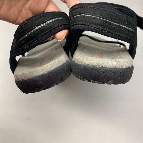 Merrell Terran Cross II Sport Sandals Women's Size 11 Black Gray Leather - Picture 2 of 9